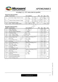 APT30GF60JU2 Datasheet Page 2