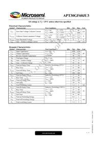 APT30GF60JU3 Datasheet Page 2