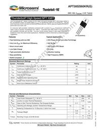 APT30GS60KRG Datasheet Cover