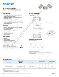 APT3216LSECK/J4-PRV Datasheet Cover