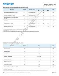 APT3216LSYCK/J3-PRV Datasheet Page 2