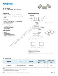 APT3216SGC Datasheet Cover