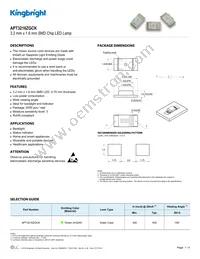 APT3216ZGCK Datasheet Cover