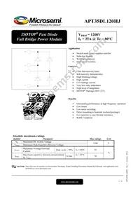 APT35DL120HJ Datasheet Cover