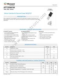 APT35SM70B Datasheet Cover