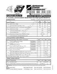 APT5012JN Datasheet Cover