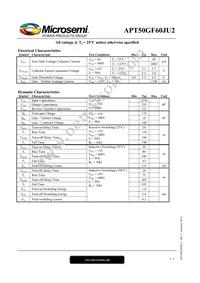 APT50GF60JU2 Datasheet Page 2