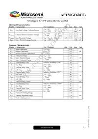 APT50GF60JU3 Datasheet Page 2