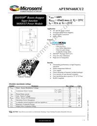 APT50N60JCU2 Datasheet Cover