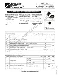 APT60D30BG Datasheet Cover