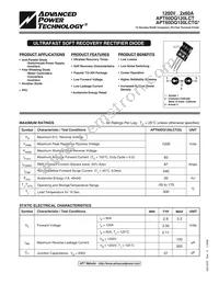 APT60DQ120LCTG Datasheet Cover