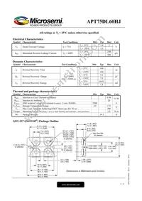 APT75DL60HJ Datasheet Page 2