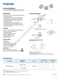 APTB1612LQBDCGKC Datasheet Cover