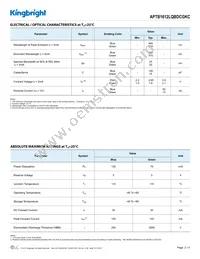 APTB1612LQBDCGKC Datasheet Page 2