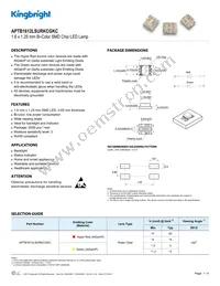 APTB1612LSURKCGKC Datasheet Cover