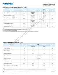 APTB1612LSURKCGKC Datasheet Page 2