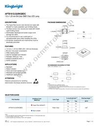 APTB1612LSURKQBDC Datasheet Cover