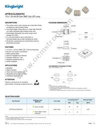 APTB1612LZGKSYKC Datasheet Cover