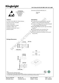 APTB1612SURKCGKC-F01 Datasheet Cover