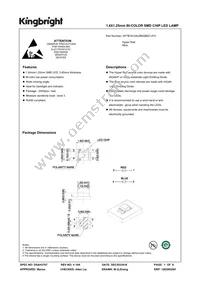 APTB1612SURKQBDC-F01 Datasheet Cover