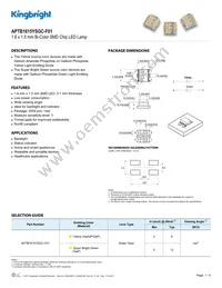 APTB1615YSGC-F01 Datasheet Cover