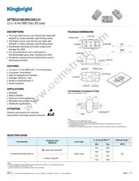 APTBD3216SURKCGKC-01 Datasheet Cover