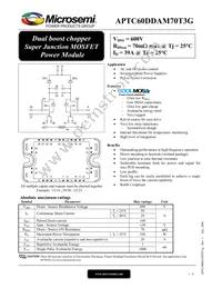 APTC60DDAM70T3G Datasheet Cover