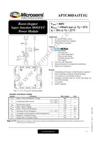 APTC80DA15T1G Datasheet Cover