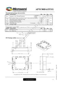 APTC80DA15T1G Datasheet Page 3