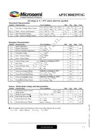 APTC80H29T1G Datasheet Page 2