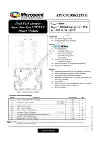 APTC90DSK12T1G Datasheet Cover