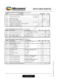 APTCV60TLM45T3G Datasheet Page 2