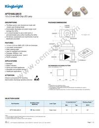 APTD1608LQBC/D Datasheet Cover
