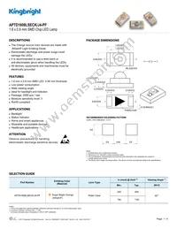 APTD1608LSECK/J4-PF Datasheet Cover