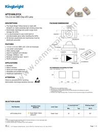 APTD1608LSYCK Datasheet Cover