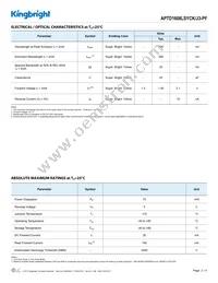 APTD1608LSYCK/J3-PF Datasheet Page 2