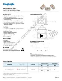 APTD1608SECK/J3-PF Datasheet Cover