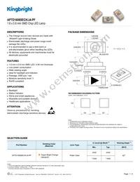 APTD1608SECK/J4-PF Datasheet Cover