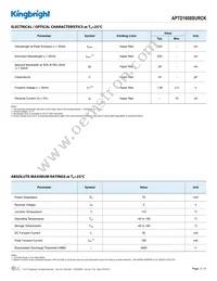 APTD1608SURCK Datasheet Page 2