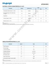 APTD2012SF4C Datasheet Page 2