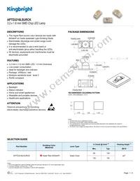 APTD3216LSURCK Datasheet Cover