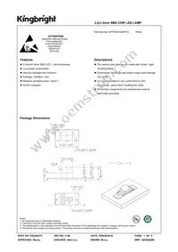 APTD3216QWF/D Datasheet Cover