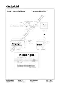 APTF1616QBDSURKCGKC Datasheet Page 7