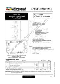 APTGF150A120T3AG Datasheet Cover