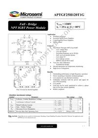 APTGF25H120T1G Datasheet Cover