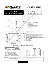 APTGF25H120T2G Datasheet Cover