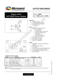 APTGF360U60D4G Datasheet Cover