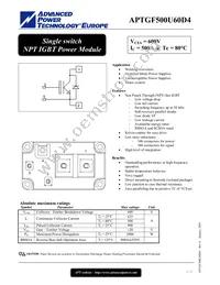 APTGF500U60D4G Datasheet Cover