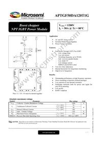 APTGF50DA120T1G Datasheet Cover