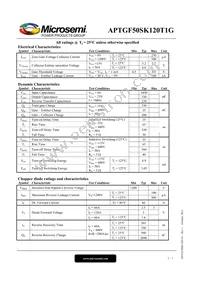 APTGF50SK120T1G Datasheet Page 2